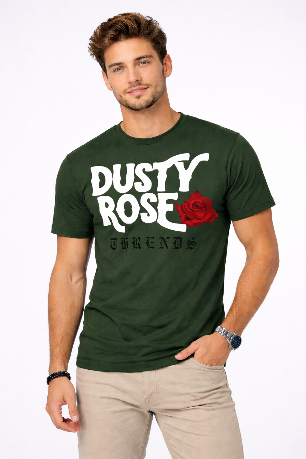 Dusty Rose Printed T-Shirt